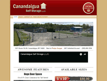 Tablet Screenshot of canandaiguaselfstorage.com